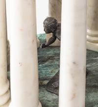 An Italian Grand Tour Style Marble Temple Model