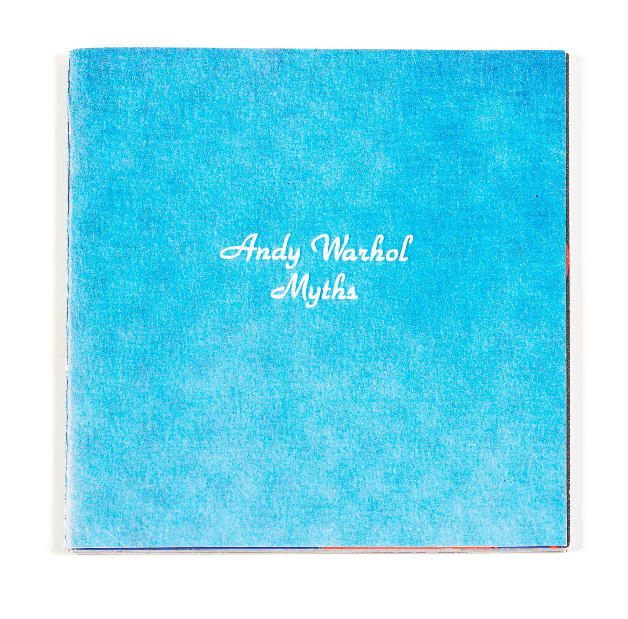 After Andy Warhol, (American, 1928-1987), Myths, 1981 (set of ten announcement cards with cover and contents card)