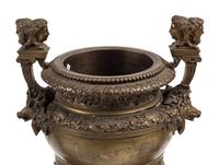 A Monumental French Neoclassical Gilt Bronze and Rouge Marble Clock Garniture