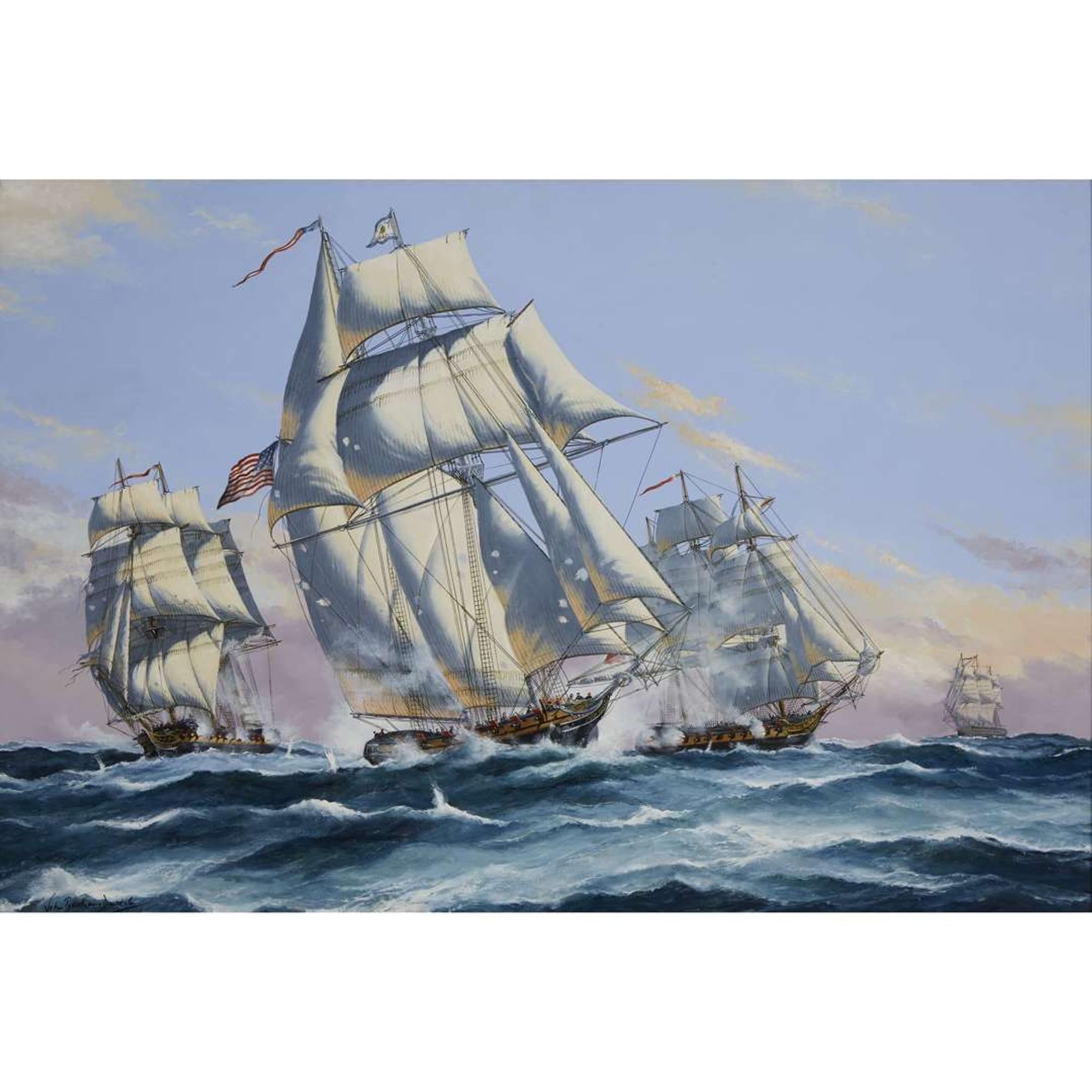 JOHN BENTHAM DINSDALE (BRITISH 1927-2006) "CAPTURE" (THE PRINCE DE NEUFCHATEL)