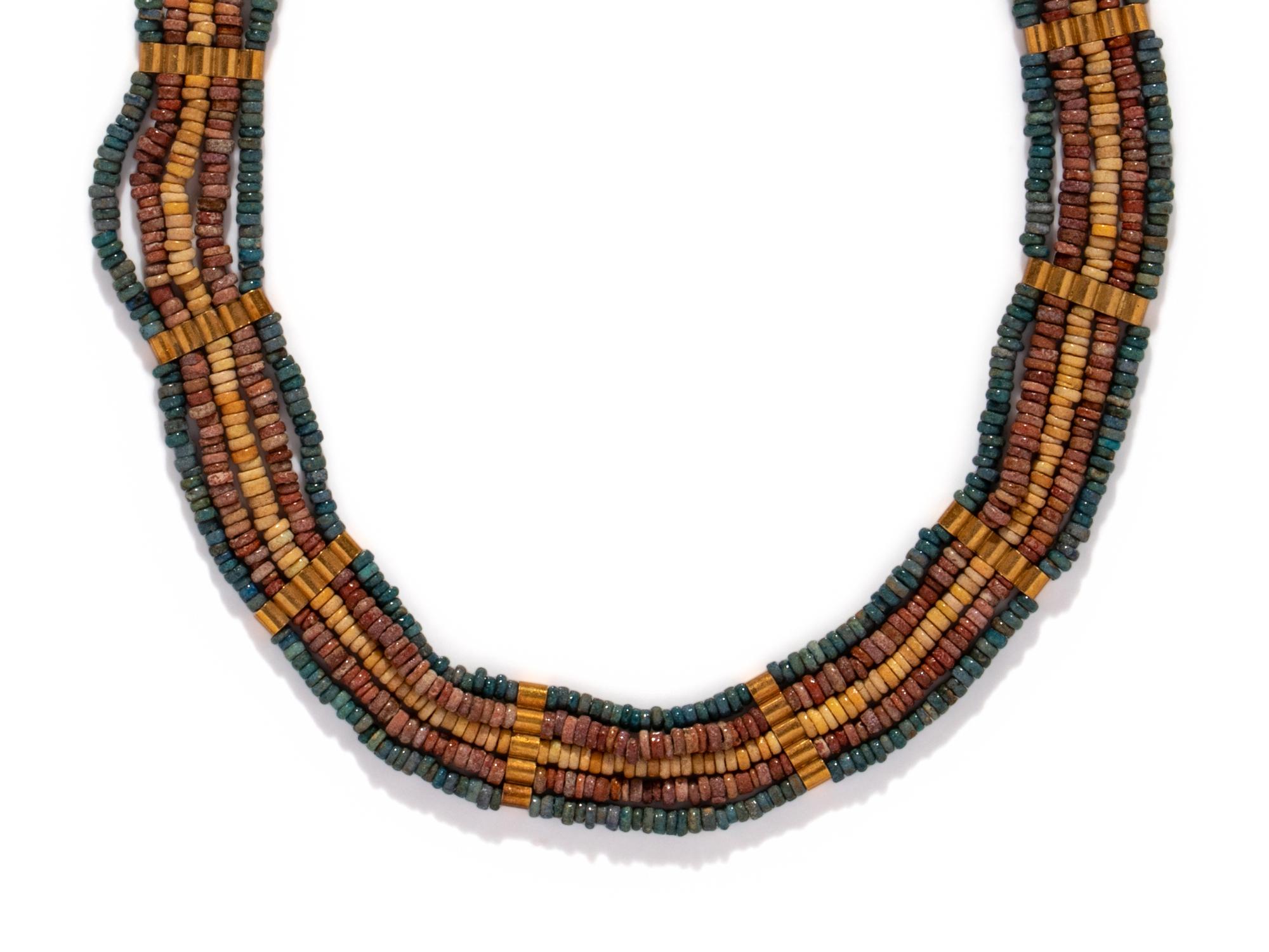 An Egyptian Faience Bead Necklace