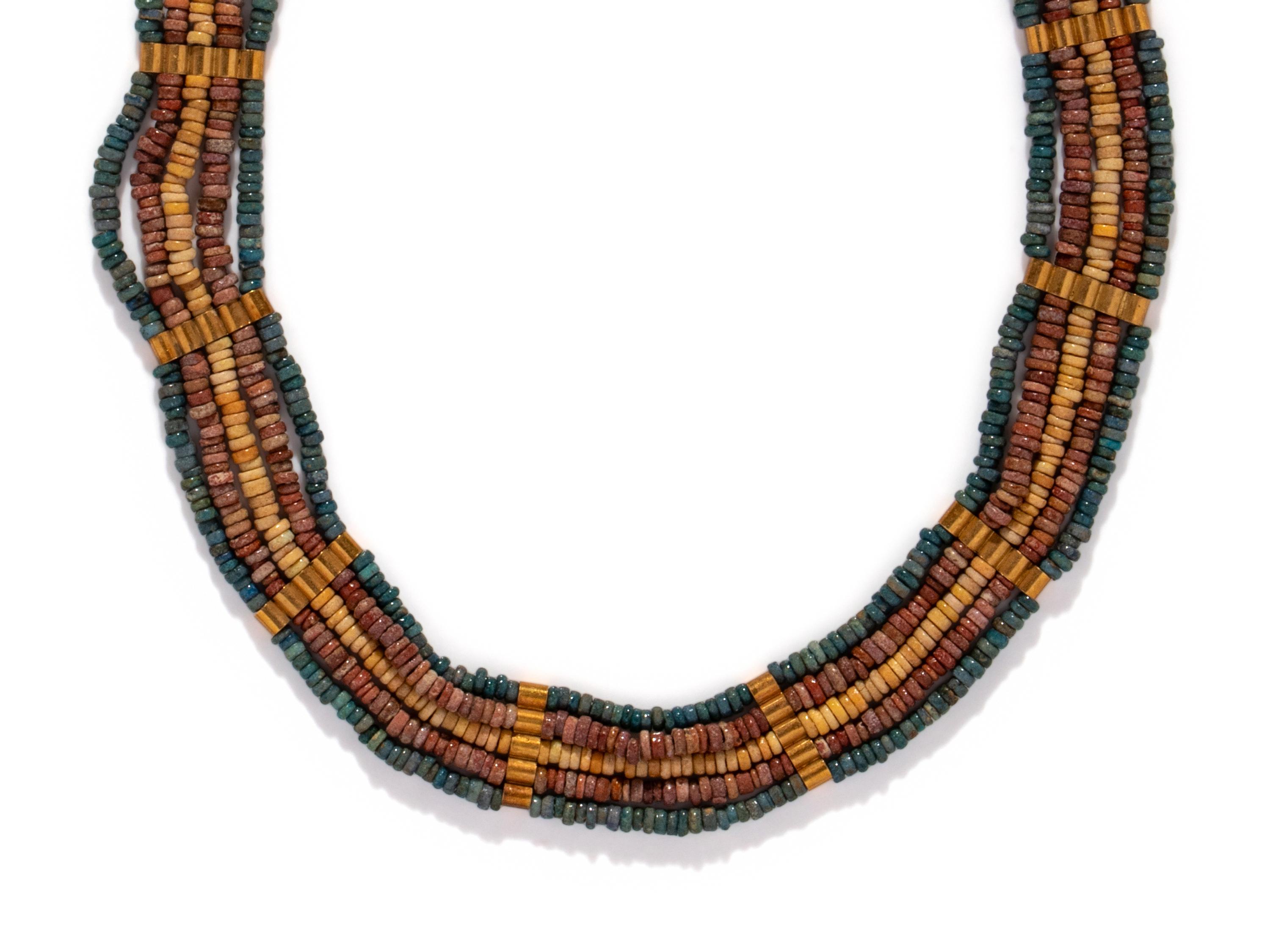 An Egyptian Faience Bead Necklace