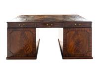 A George III Mahogany Partner's Desk