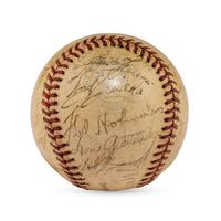 A 1942 St. Louis Browns Team Signed Autograph Baseball