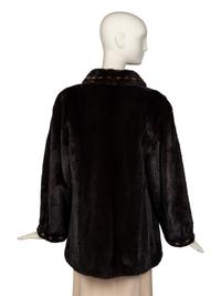 Neiman Marcus Reversible Mink and Leather Jacket, 1980-90s