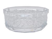 A Lalique- Style Molded and Frosted Glass Bowl