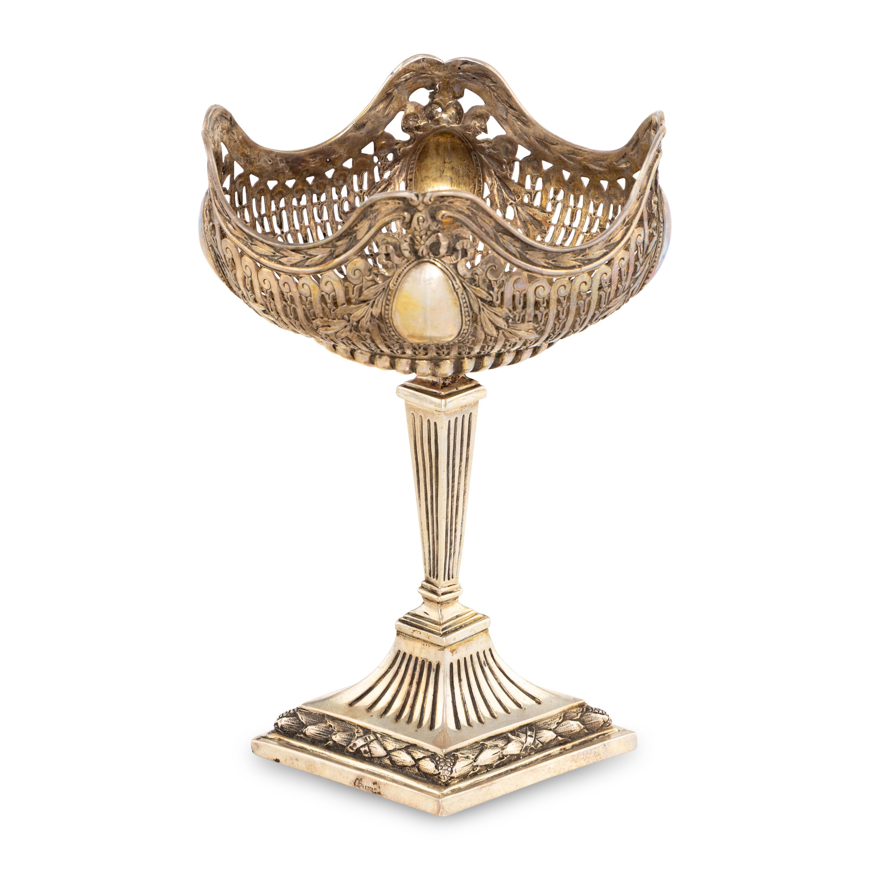 A German Silver Compote