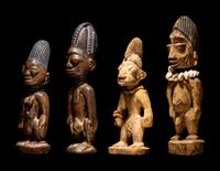 Four Yoruba Wood Figures