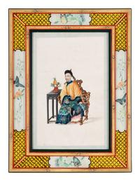 A Set of 12 Chinese Export Pith Paintings, Late 19th/Early 20th Century 清晚期 通草畫人物圖鏡框12幅