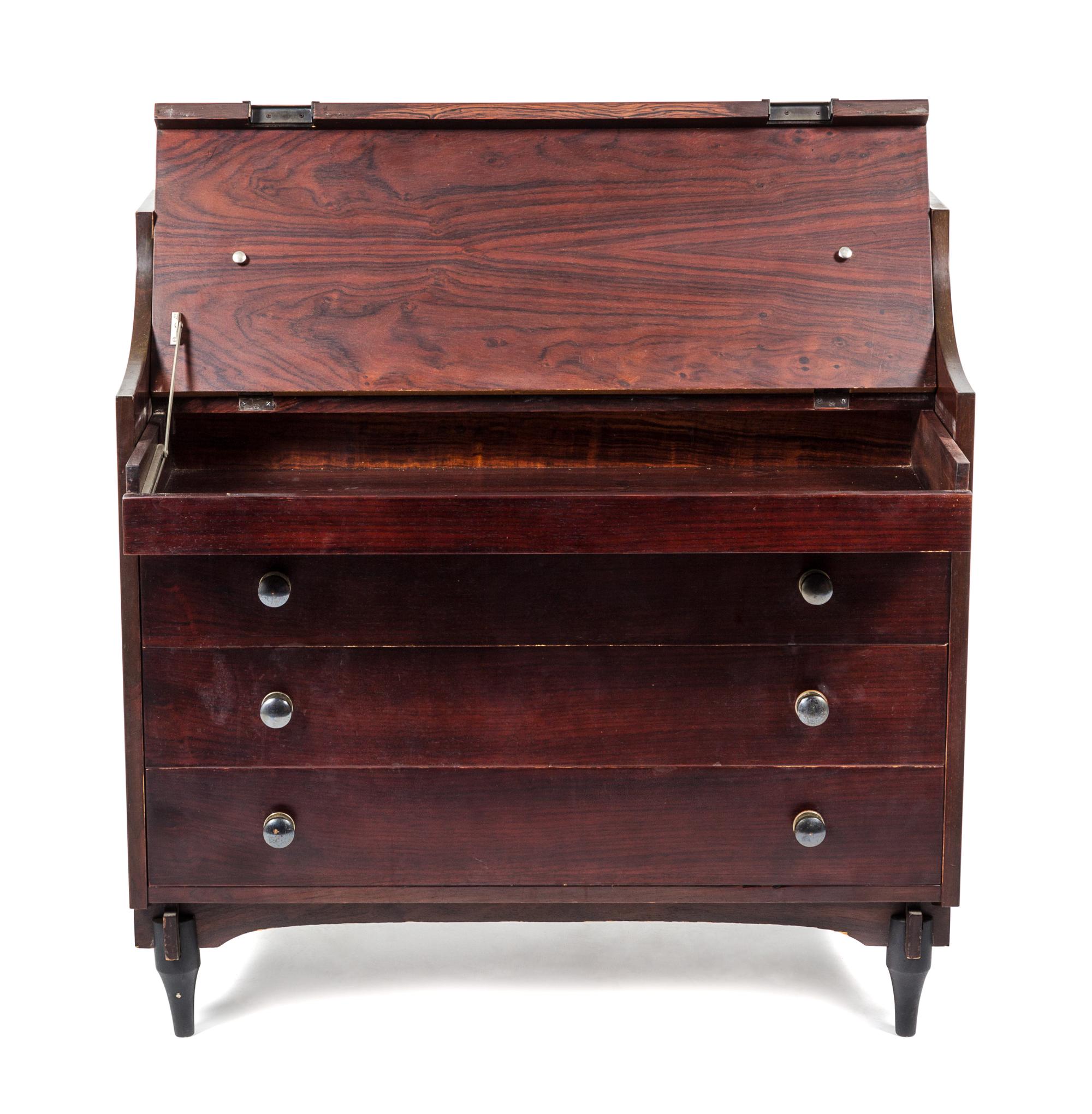 A Model SC284 Rosewood Dresser, Claudio Salocchi for Sormani Height 36 1/2 x width 37 x depth 18 1/2 inches.