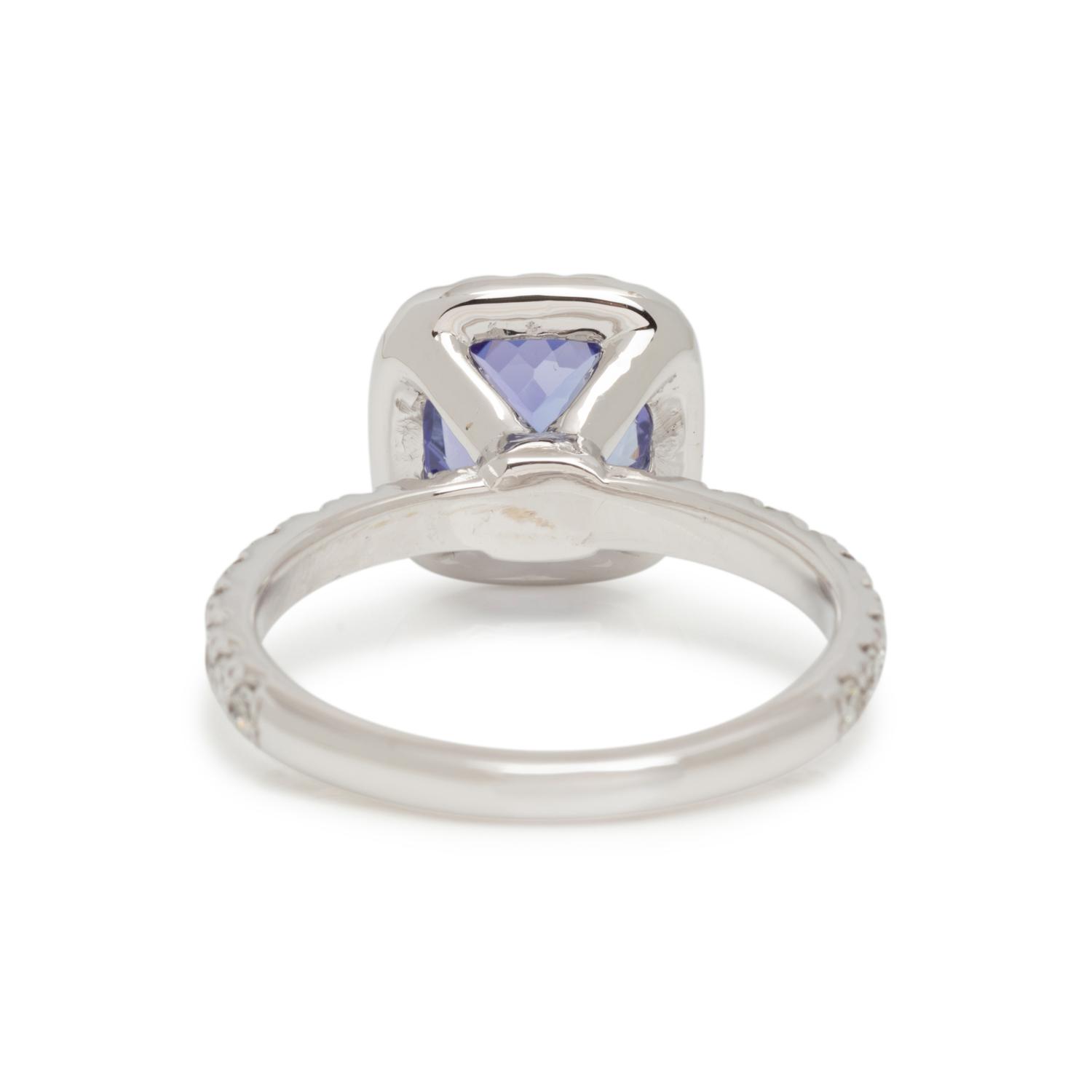 TANZANITE AND DIAMOND RING
