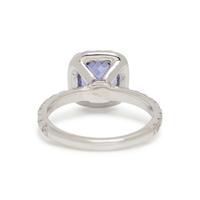 TANZANITE AND DIAMOND RING