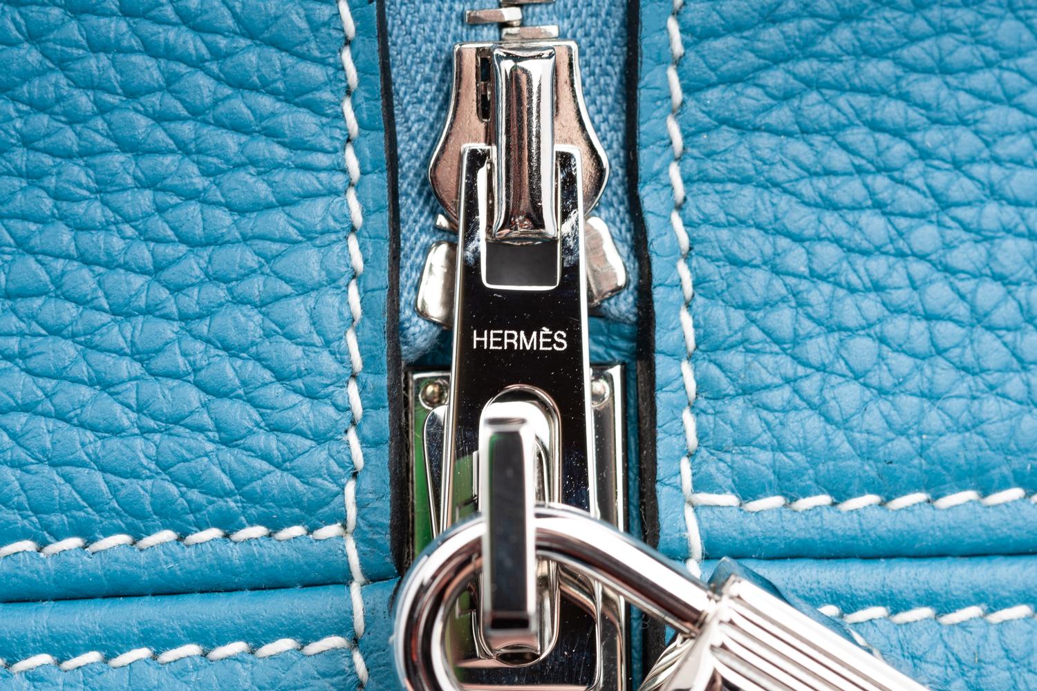 Hermès Blue Jean Victoria II Fourre-Tout 35cm Bag, 2012