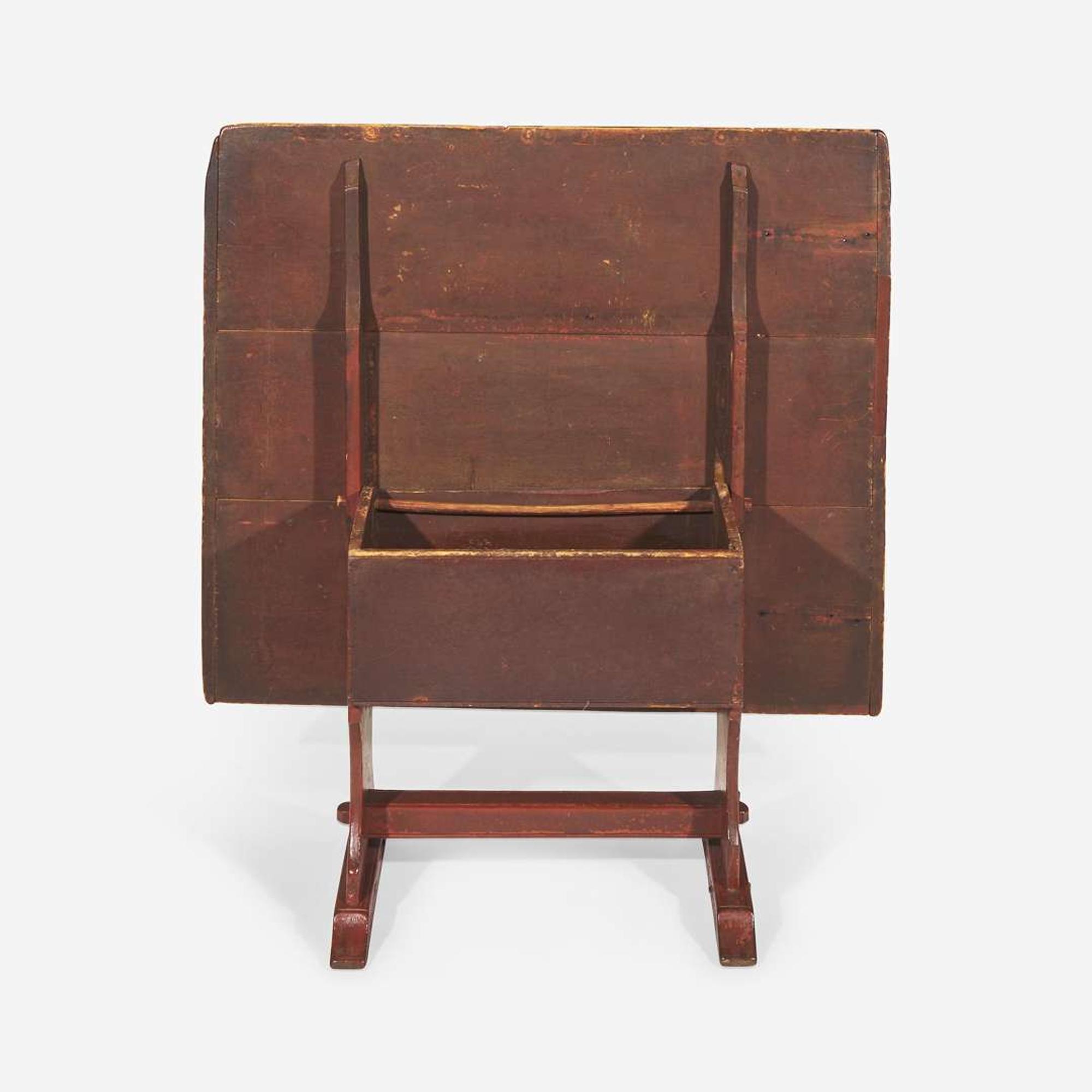 A William and Mary red-painted hutch table late 18th/early 19th century