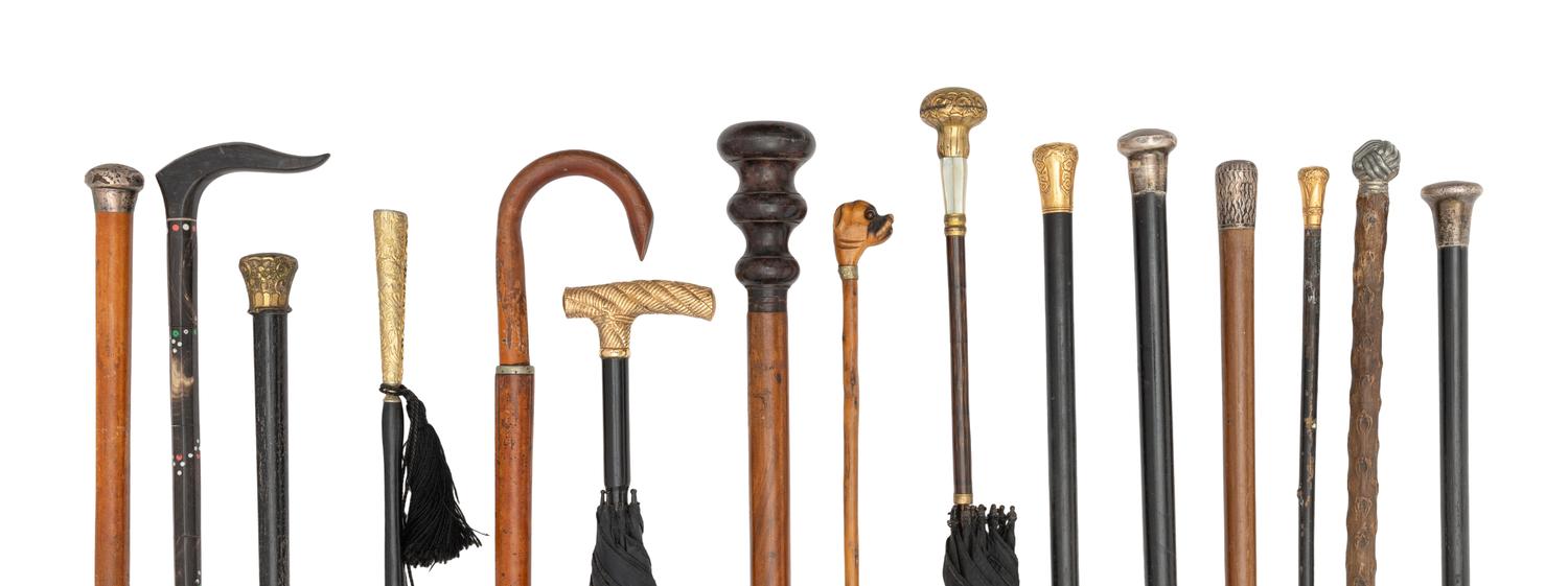 A Collection of Fifteen Victorian Walking Sticks