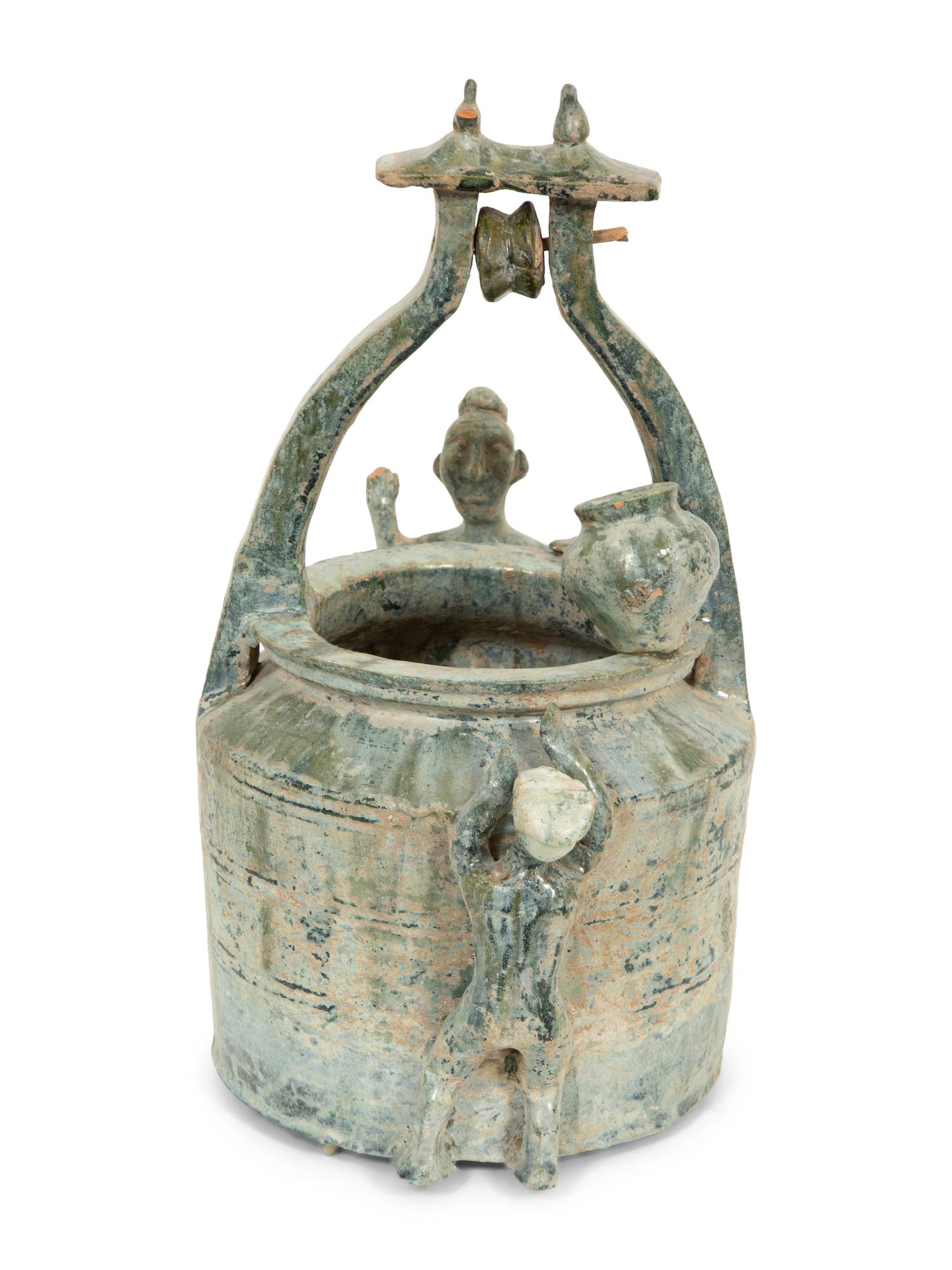 A Han Pottery Well Model with Figures