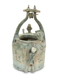 A Han Pottery Well Model with Figures