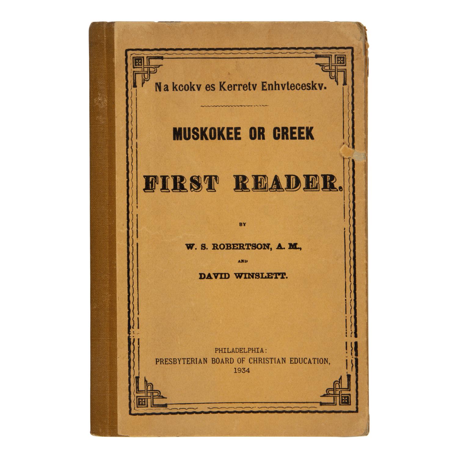 [Native Americana]. A group of 11 religious titles, including hymnals and missalettes in the Creek, Seminole, and Cherokee Languages.