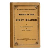 [Native Americana]. A group of 11 religious titles, including hymnals and missalettes in the Creek, Seminole, and Cherokee Languages.