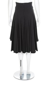 Matsuda Black Tiered Skirt, 1980s No size label
