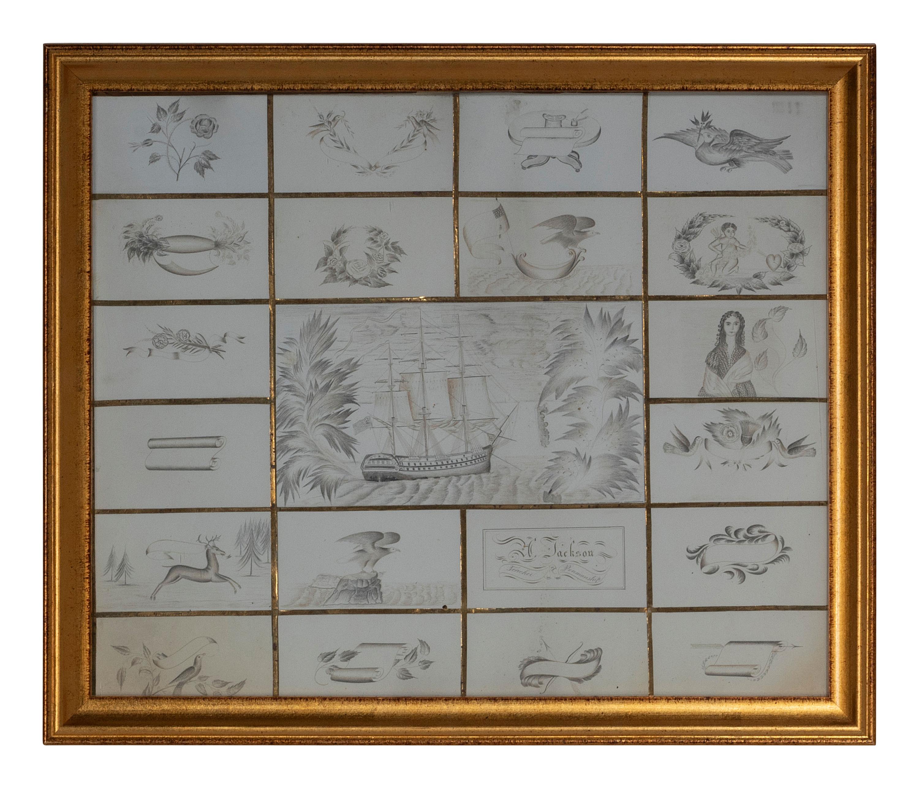 A Penmanship Teacher's Advertisement, 19th Century