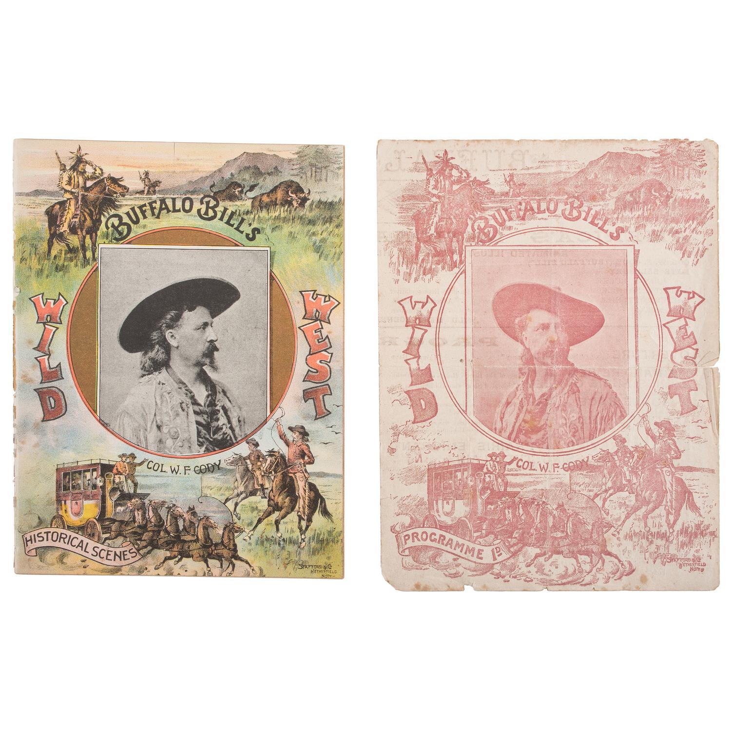 Buffalo Bill Wild West Programs for 1892, 1895, and 1898