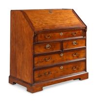 An Anglo-Indian Padouk Slant-Front Bureau