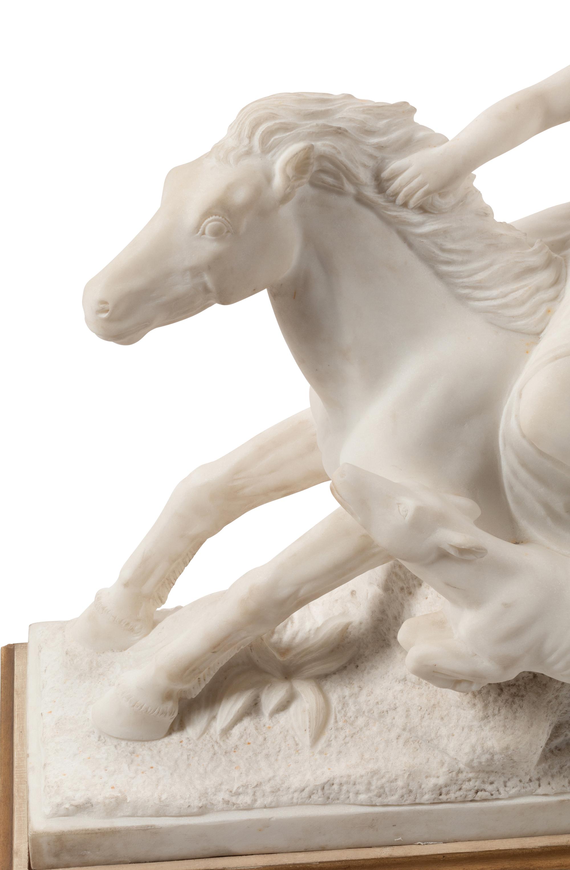 A Continental Marble Figural Group