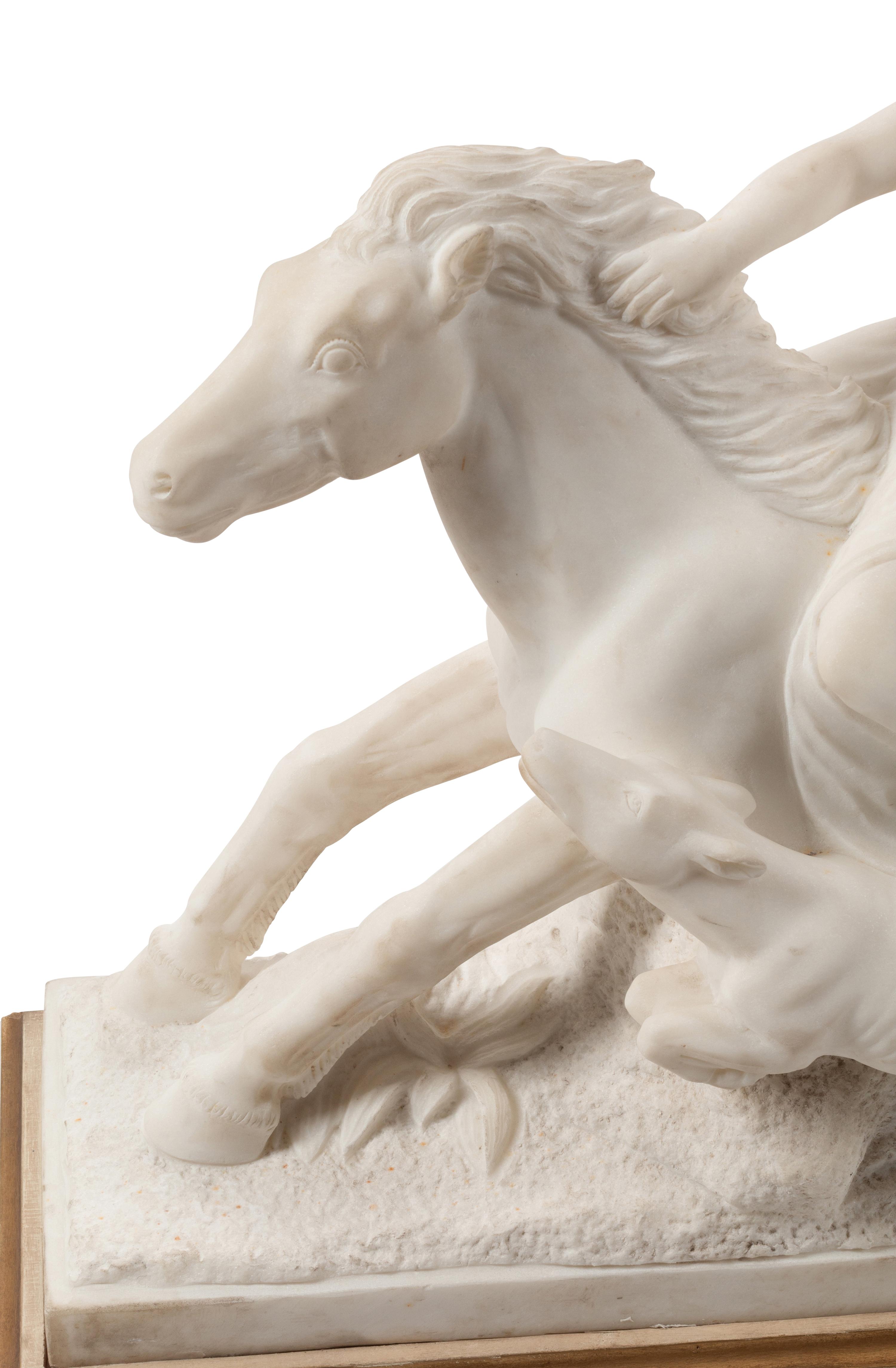 A Continental Marble Figural Group