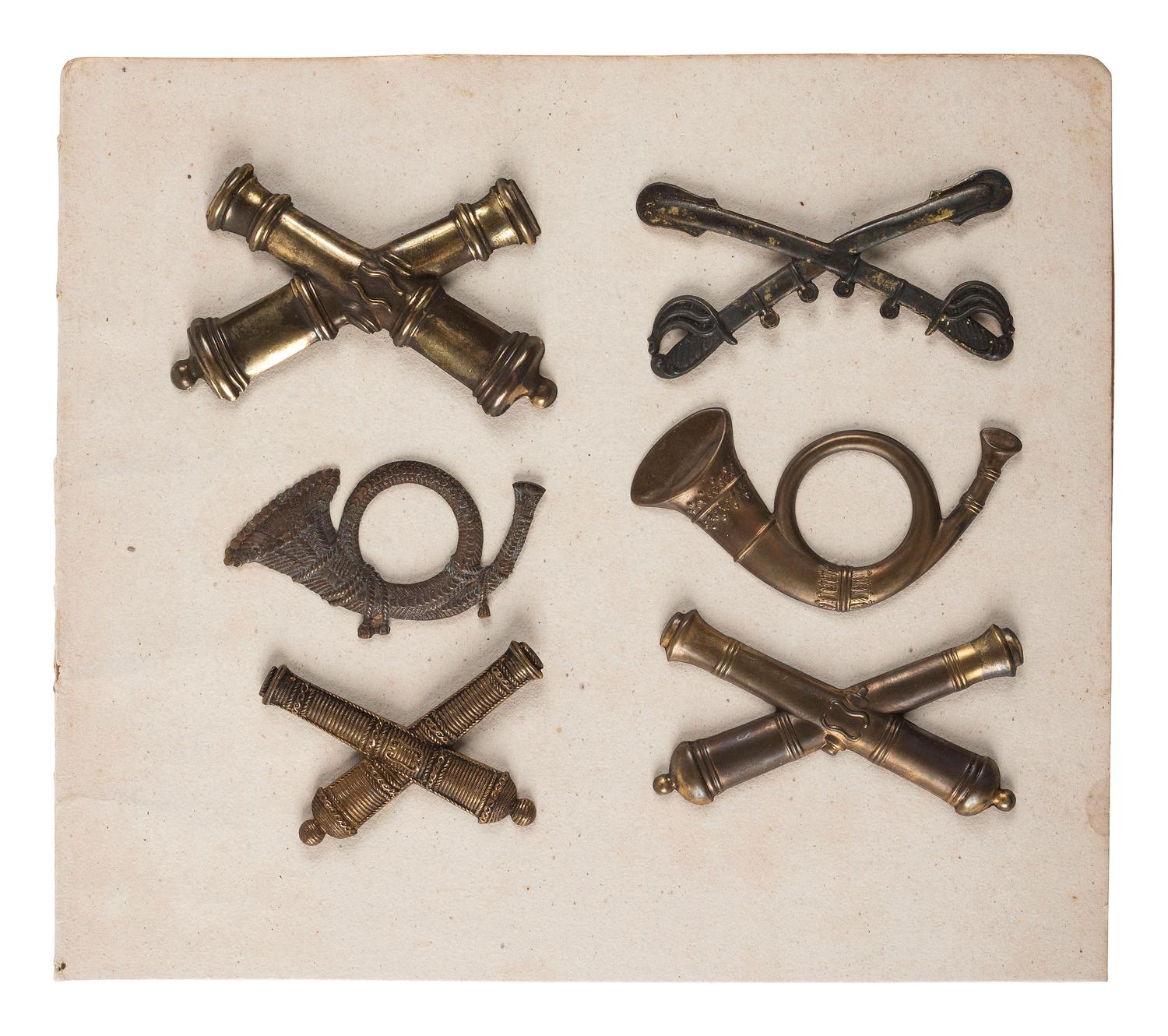 [CIVIL WAR]. Civil War hat insignia. [ With: ] Francis Bannerman Sons catalogue for January 1951.