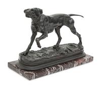 A Bronze Canine Sculpture After Jules Moigniez (French, 1835-1894)