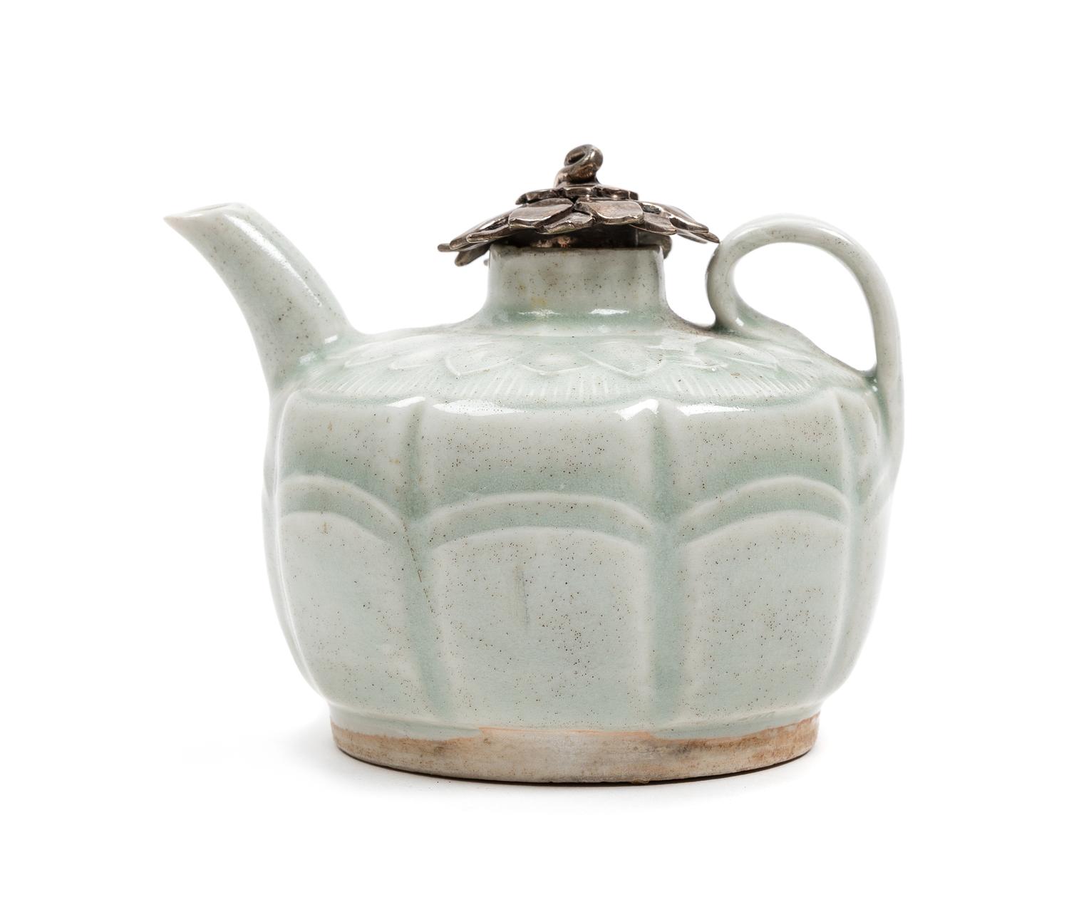 A Chinese Qingbai Glazed Porcelain Ewer Height 3 1/4 inches. — SONG DYNASTY (960-1279)