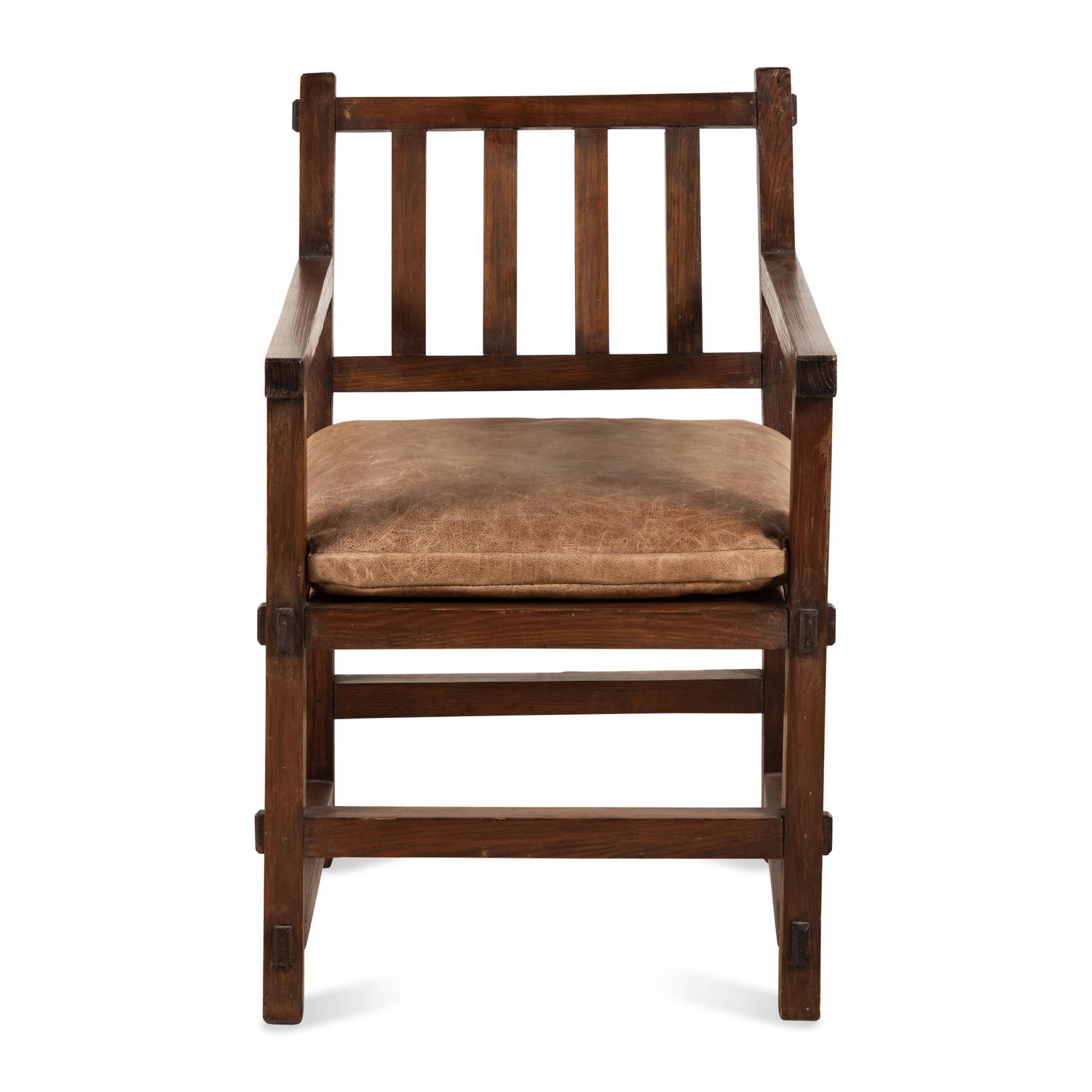 An Arts and Crafts Oak Armchair