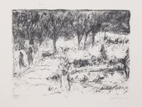 Joseph Friebert, (Wisconsin, 1908-2002), Picnic, 1973