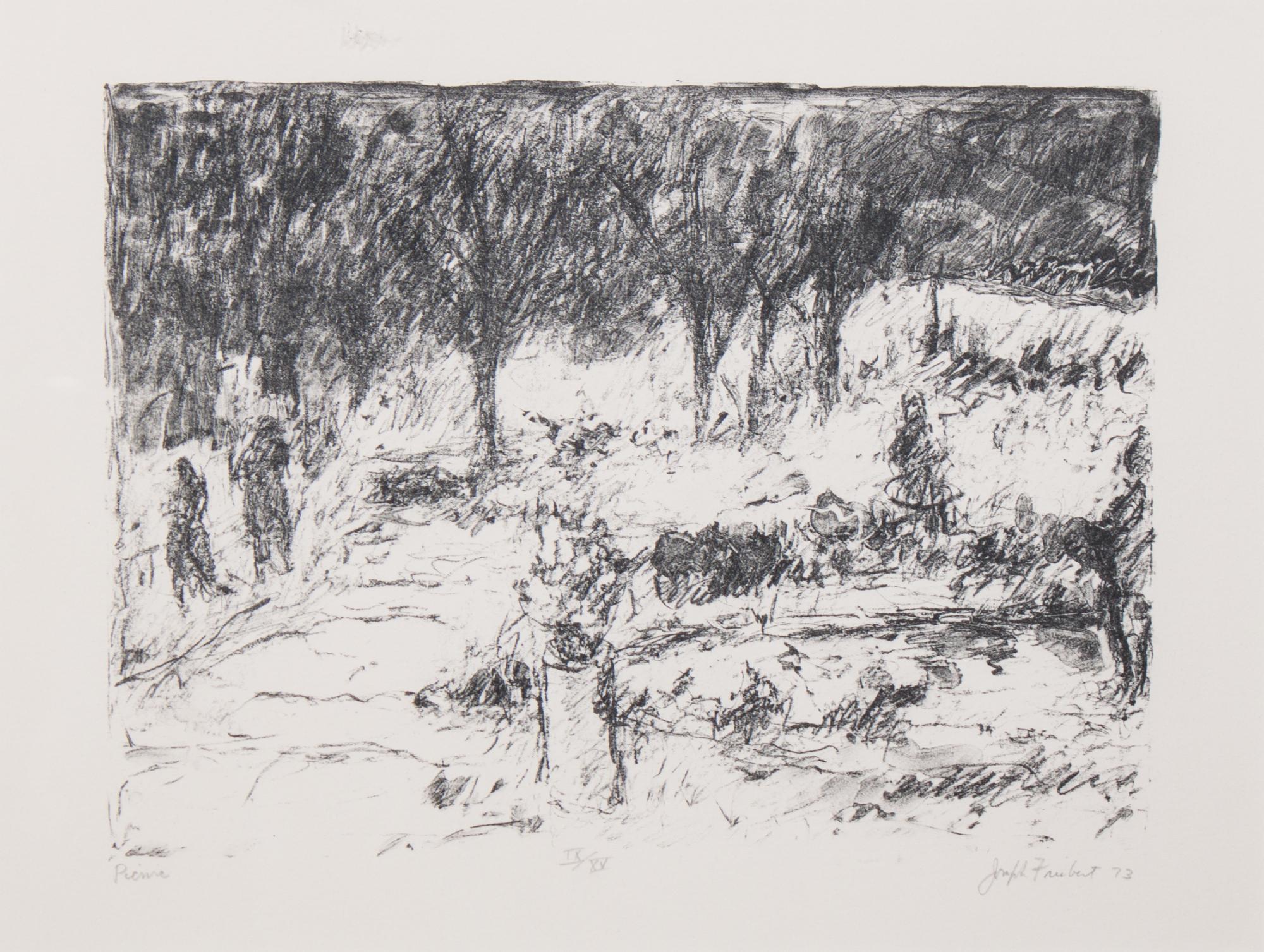 Joseph Friebert, (Wisconsin, 1908-2002), Picnic, 1973