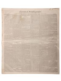 [SLAVERY & ABOLITION]. Advertisements for the return of freedom seekers published in 7 issues of The National Intelligencer . Washington, DC: 1831-1858.