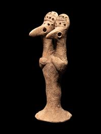 A Syro-Hittite Clay Double Headed Figure