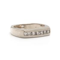 WHITE GOLD AND DIAMOND BAND