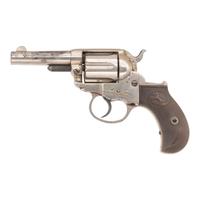 Colt Model 1877 Lightning .38 Colt Revolver Nickel Etched Panel