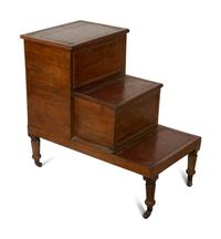 A Set of William IV Mahogany Library Steps