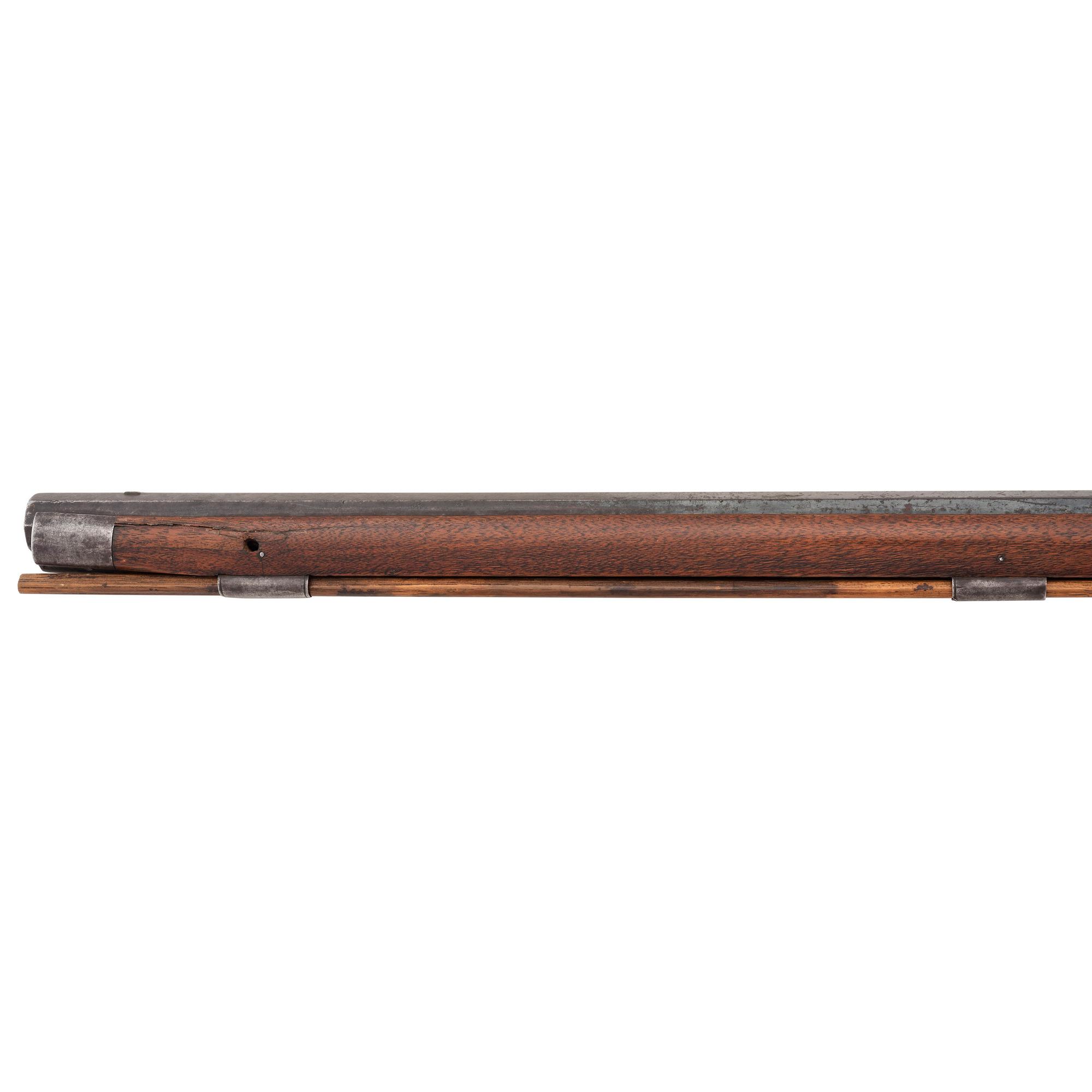 German Silver Mounted Percussion Rifle by B.D. Gill
