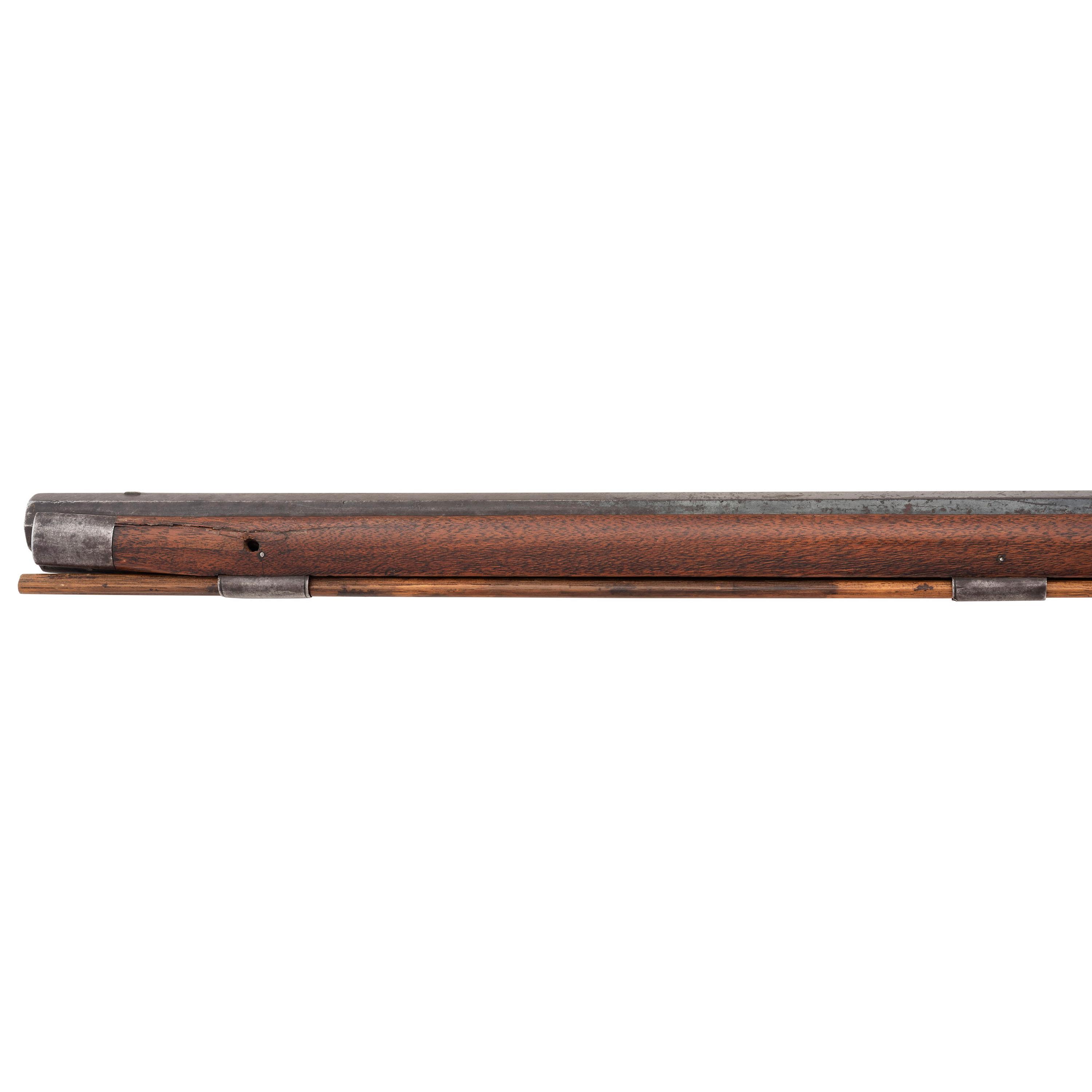 German Silver Mounted Percussion Rifle by B.D. Gill