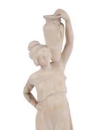 Two Italian Carved Alabaster Figures