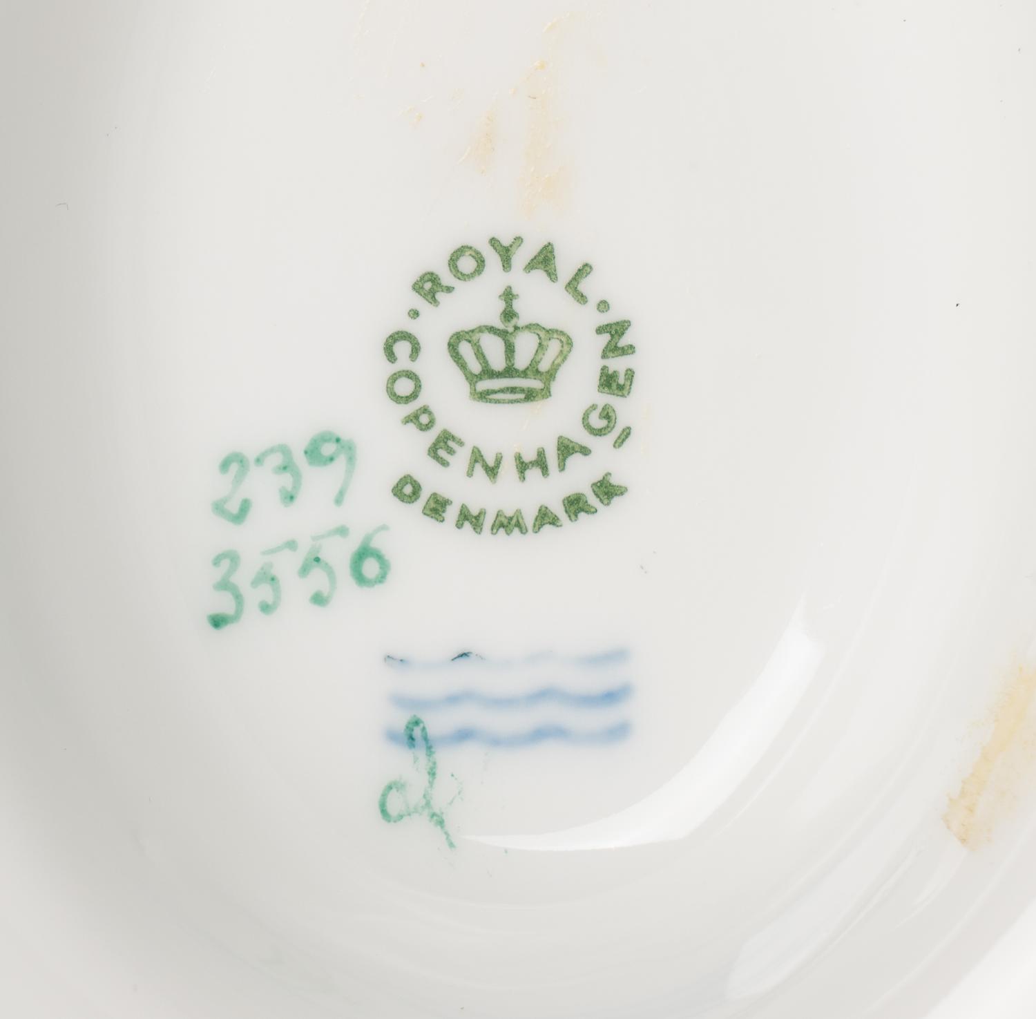 A Pair of Royal Copenhagen Fauna Danica Porcelain Sauce Boats