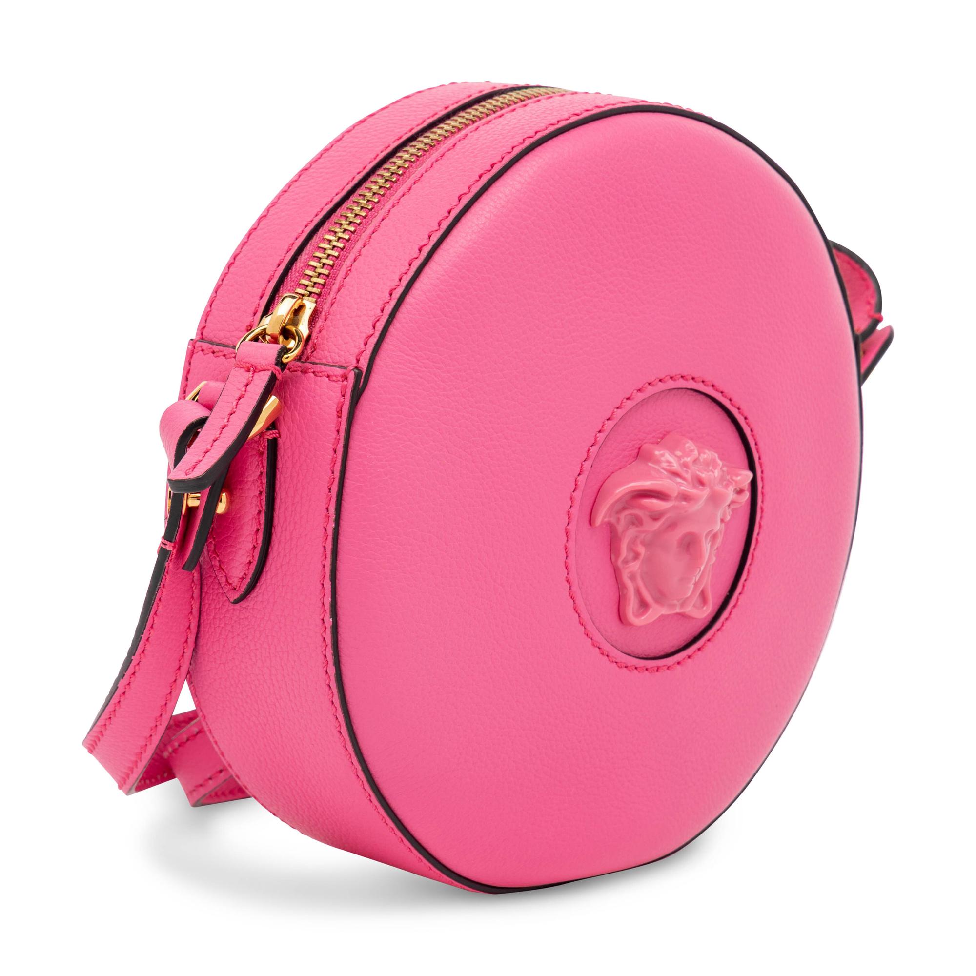 Versace, La Medusa Crossbody in Pink Leather