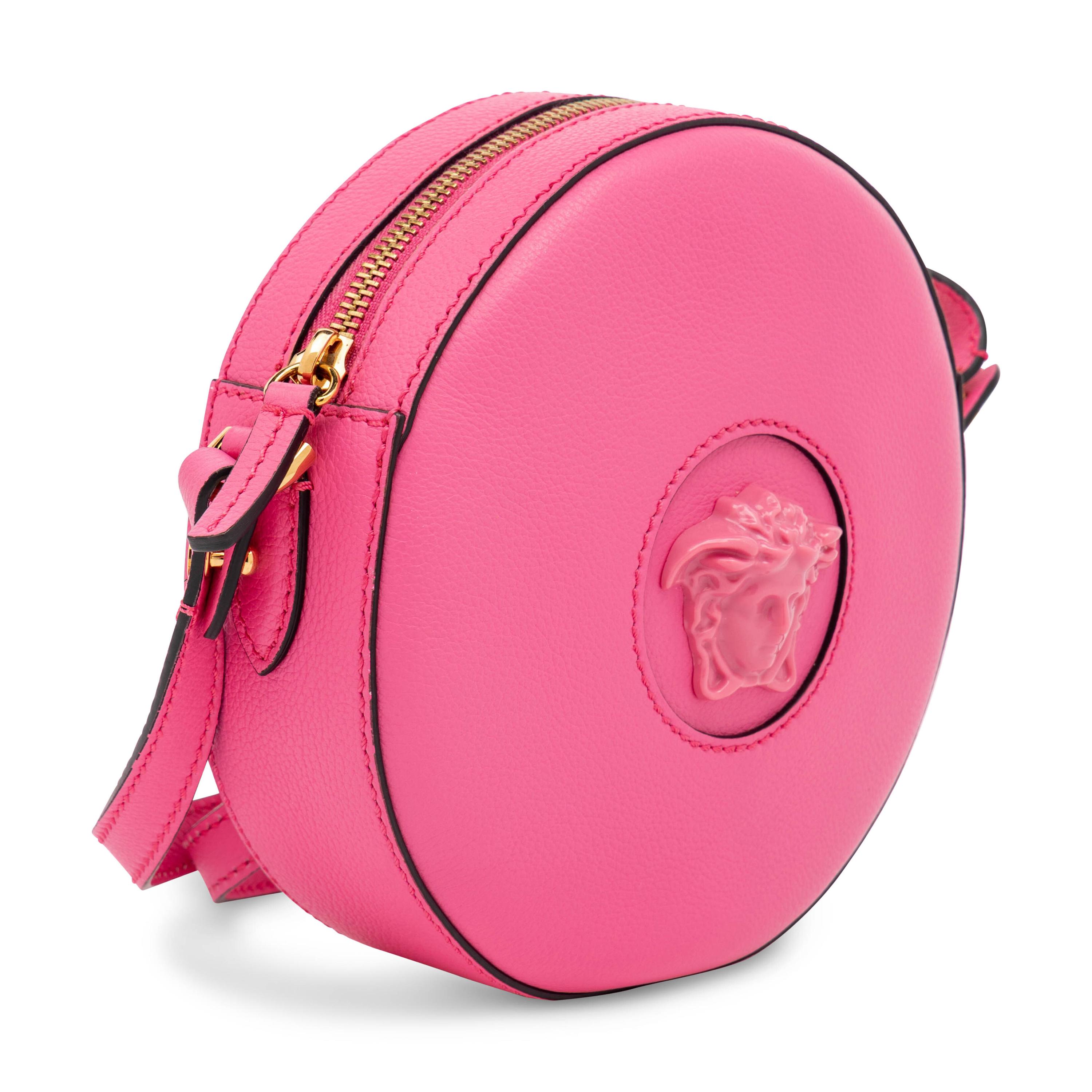 Versace, La Medusa Crossbody in Pink Leather