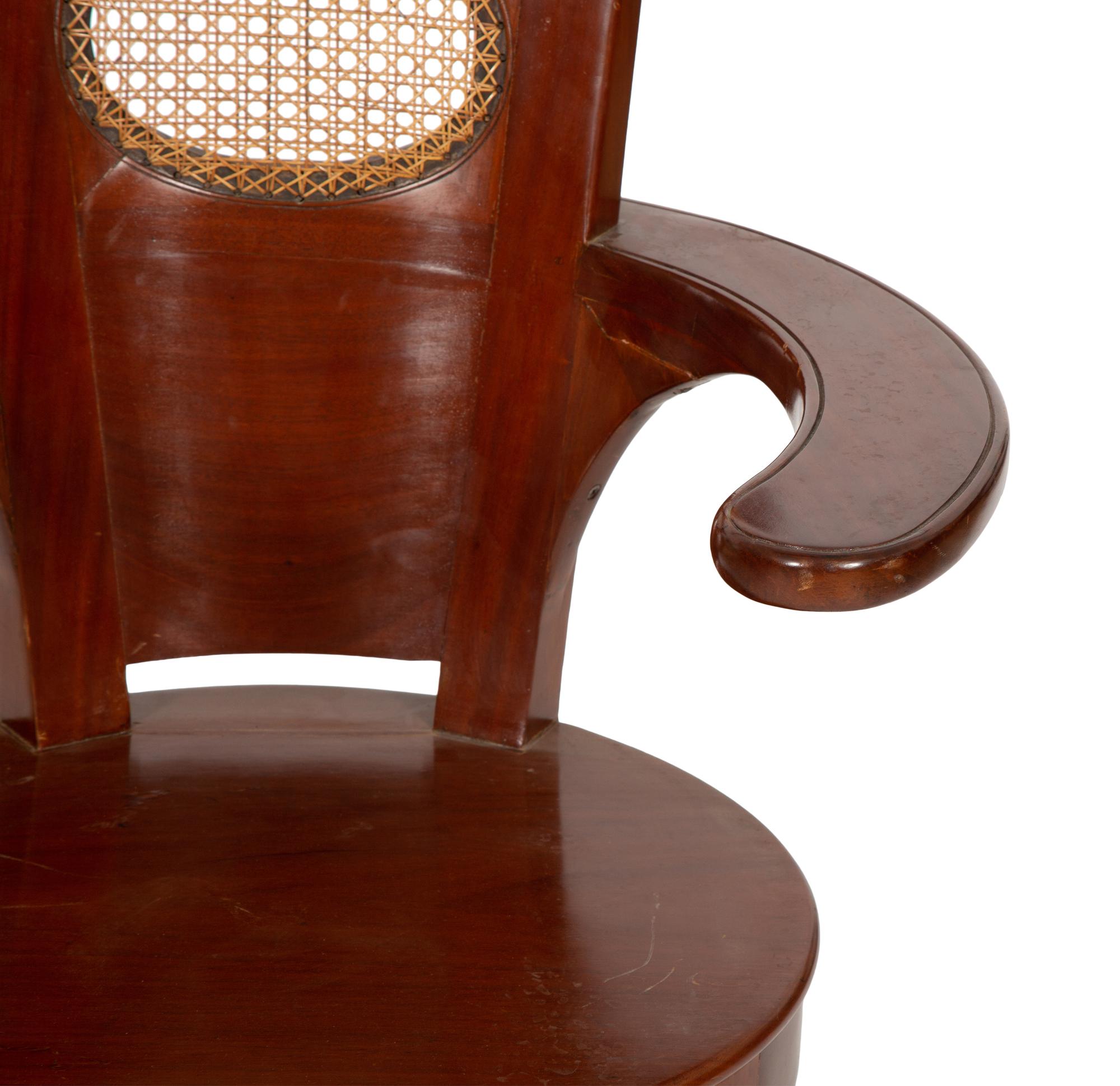 A French Mahogany Fauteuil de Bureau