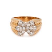 YELLOW GOLD AND DIAMOND RING