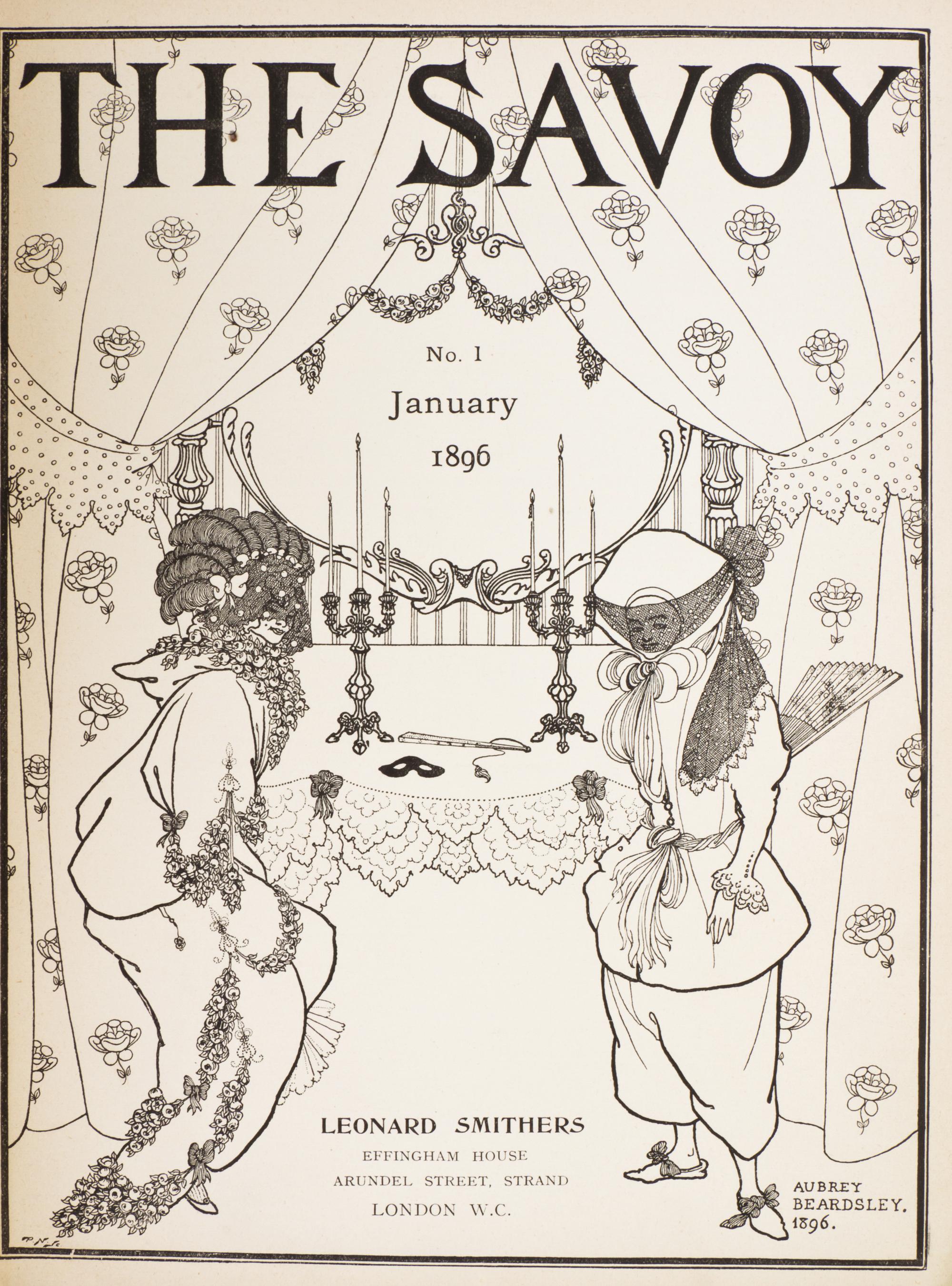 (LITERARY JOURNAL) THE SAVOY. Nos. 1-4, 6, and 8. London, 1896. Illus. by Aubrey Beardsley.