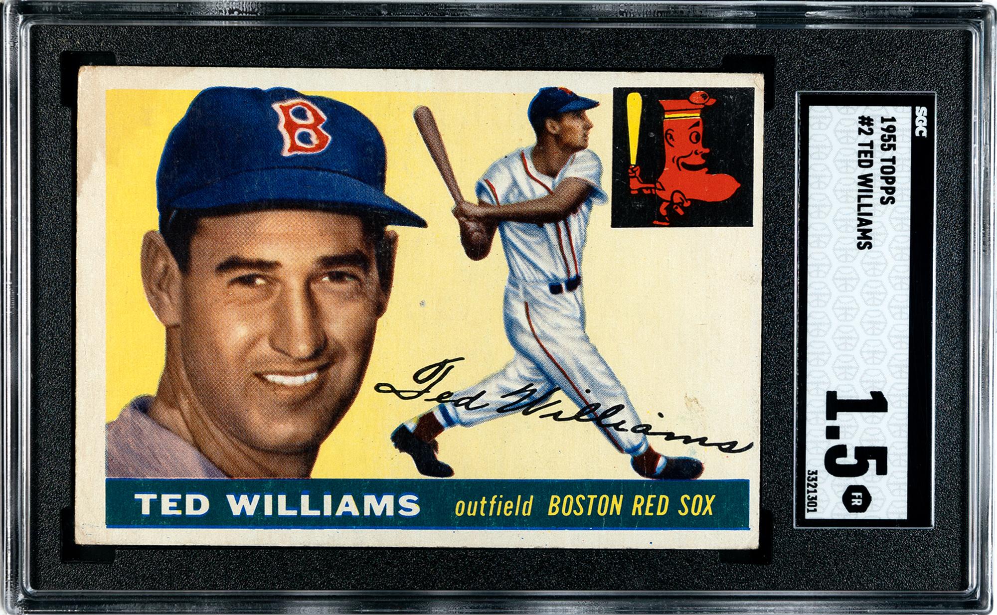 A Group of 1955 Topps Ted Williams SGC Graded Baseball Cards,